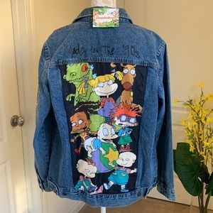 Rugrats nickelodeon 90's vintage jeans jacket NWT size M